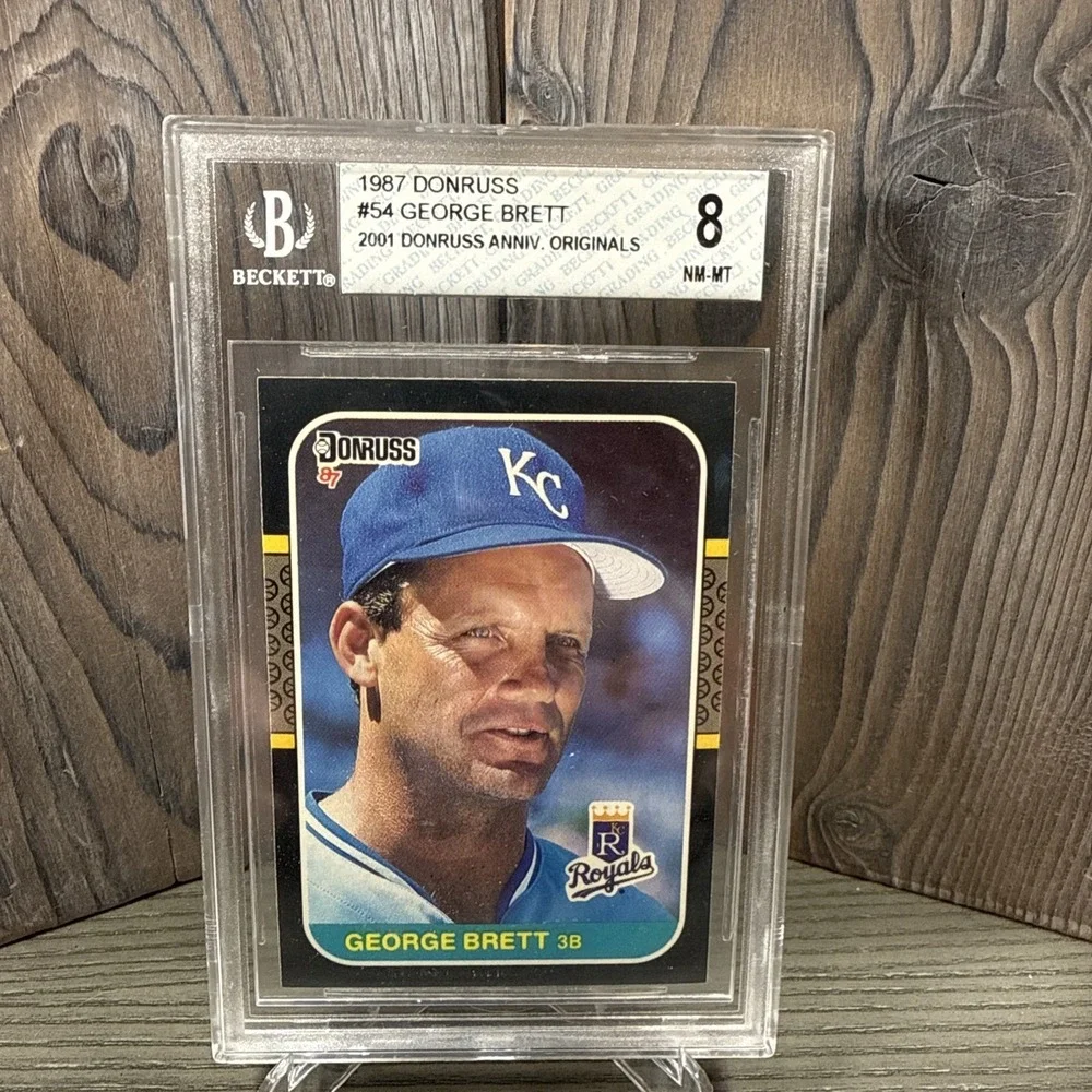 1987 Donruss #54 George Brett BGS‎ 8 Kansas City Royals